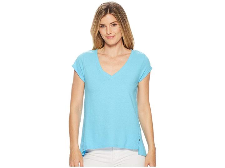 Hatley Kate V-neck Tee (blue) Women's T Shirt