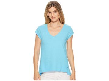 Hatley Kate V-neck Tee (blue) Women's T Shirt