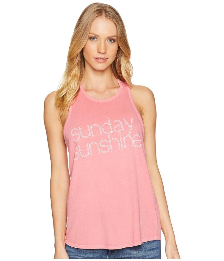 Billabong Sunday Sunshine Tank Top (rose Tea) Women's Sleeveless