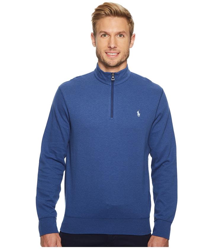 Polo Ralph Lauren Double Knit Pullover (haven Blue) Men's Clothing