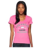 Champion College Arkansas Razorbacks University V-neck Tee (wow Pink) Women's T Shirt