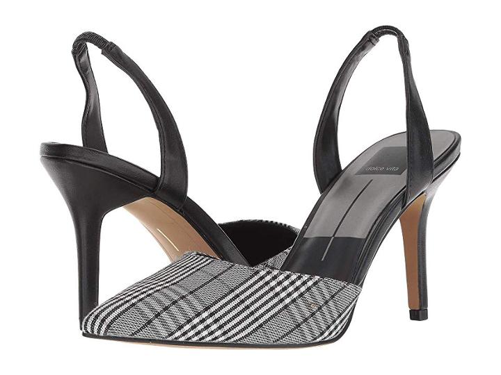 Dolce Vita Mac (black Plaid Fabric) Women's Shoes
