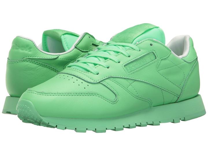 Reebok Classic Leather Pastels (mint Green/white) Women's Shoes