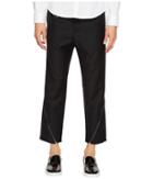 D.gnak Oblique Zip Pants (black) Men's Casual Pants