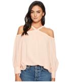 1.state High Neck Cold Shoulder Blouson Blouse (golden Apricot) Women's Blouse