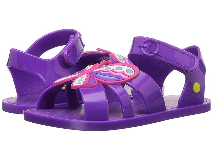 Western Chief Kids Sandbox Sandal (toddler/little Kid) (purple Butterfly) Girls Shoes