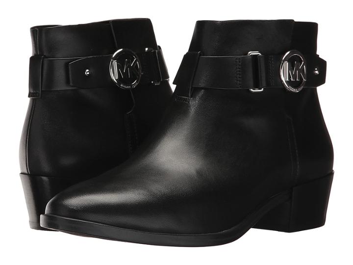 Michael Michael Kors Harland Bootie (black Vachetta) Women's Boots