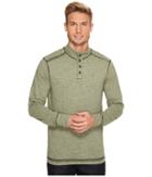 Ecoths Caleb Henley Shirt (agave Green) Men's Long Sleeve Pullover