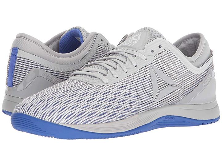 Reebok Crossfit(r) Nano 8.0 (white/stark Grey/skull Grey/white/acid Blue) Men's Shoes