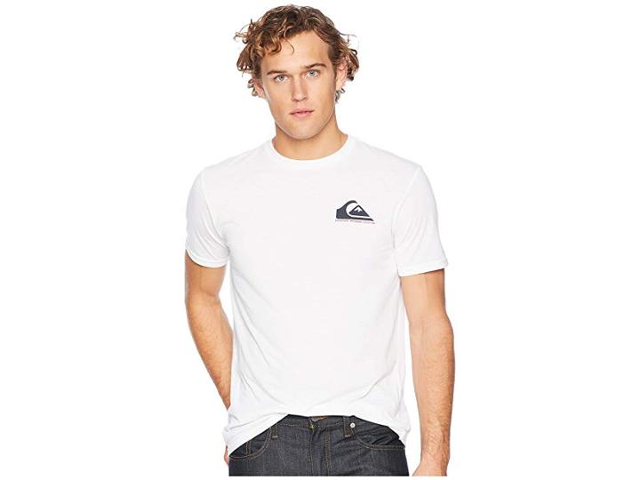Quiksilver Waterman Nicest Way To Fish Short Sleeve Tee (white) Men's T Shirt