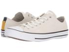 Converse Chuck Taylor(r) All Star(r) Fashion Leather Ox (egret/black/white) Shoes