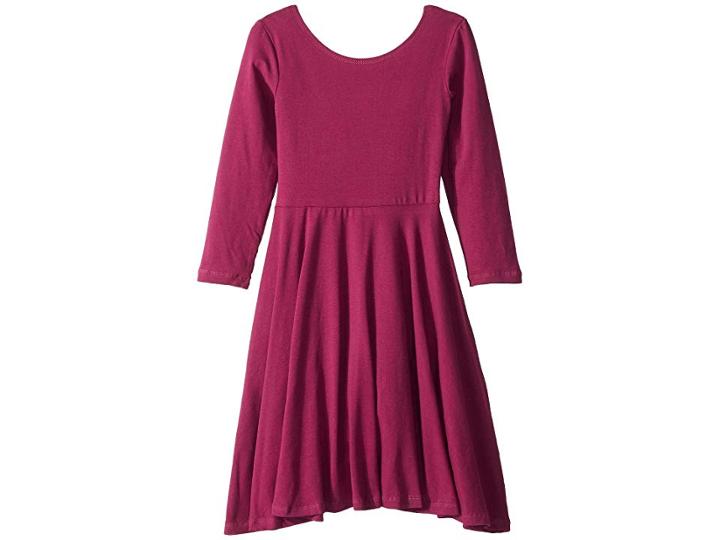 Fiveloaves Twofish Ballerina Skater Dress (big Kids) (magenta) Girl's Dress