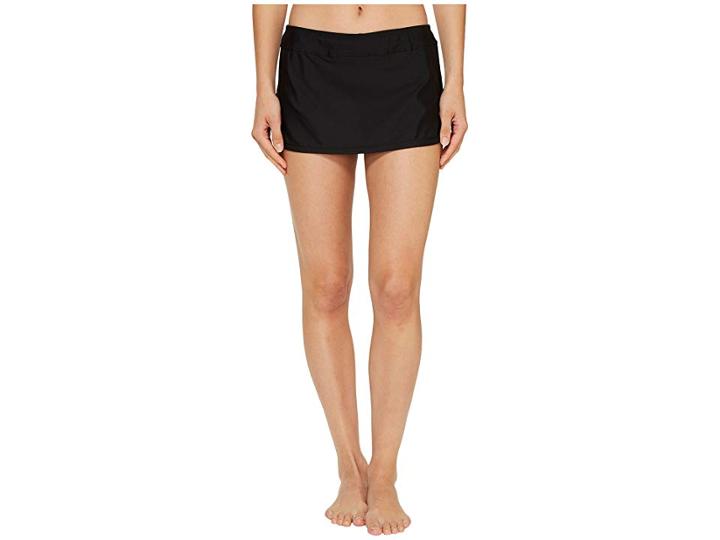 Next By Athena Good Karma Lotus Skort (black) Women's Swimwear