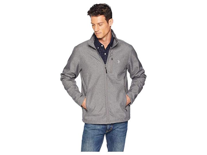 U.s. Polo Assn. Softshell Jacket (dark Grey) Men's Coat