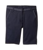 Nautica Kids Twill Skinny Bermuda Shorts (big Kids) (su Navy) Girl's Shorts