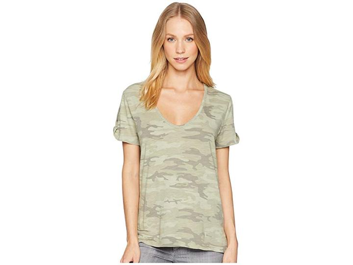 Sanctuary Camo Twist Tee (cadet Camo) Women's T Shirt