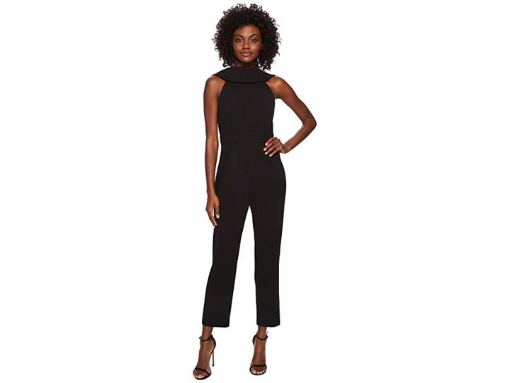 Adrianna Papell Knit Crepe Roll Neck Jumpsuit (black) Women's Jumpsuit & Rompers One Piece