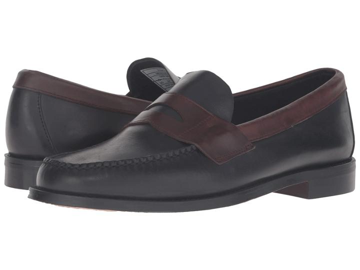 Sebago Heritage Penny (black/brown Oiled Waxy Leather) Men's Shoes