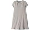 Polo Ralph Lauren Kids Embroidered French Terry Dress (little Kids/big Kids) (light Grey Heather) Girl's Dress