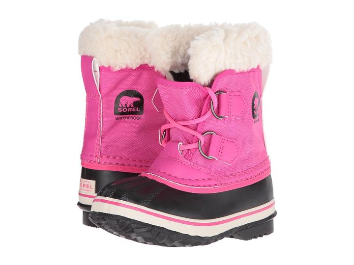 Sorel Kids Yoot Pac Nylon (toddler/little Kid) (haute Pink) Girls Shoes