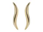Dee Berkley 14kt Yellow Gold Wavy Climber Earrings (yellow Gold) Earring