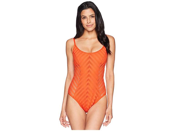 Kenneth Cole Tough Luxe Mio (sienna) Women's Swimsuits One Piece