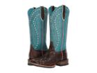 Ariat Callahan (chocolate Anaconda Print/washed Teal) Cowboy Boots