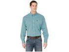 Cinch Long Sleeve Plaid (teal 1) Men's Clothing