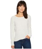 Lilla P Long Sleeve Tie Back (white/mist) Women's Sweater