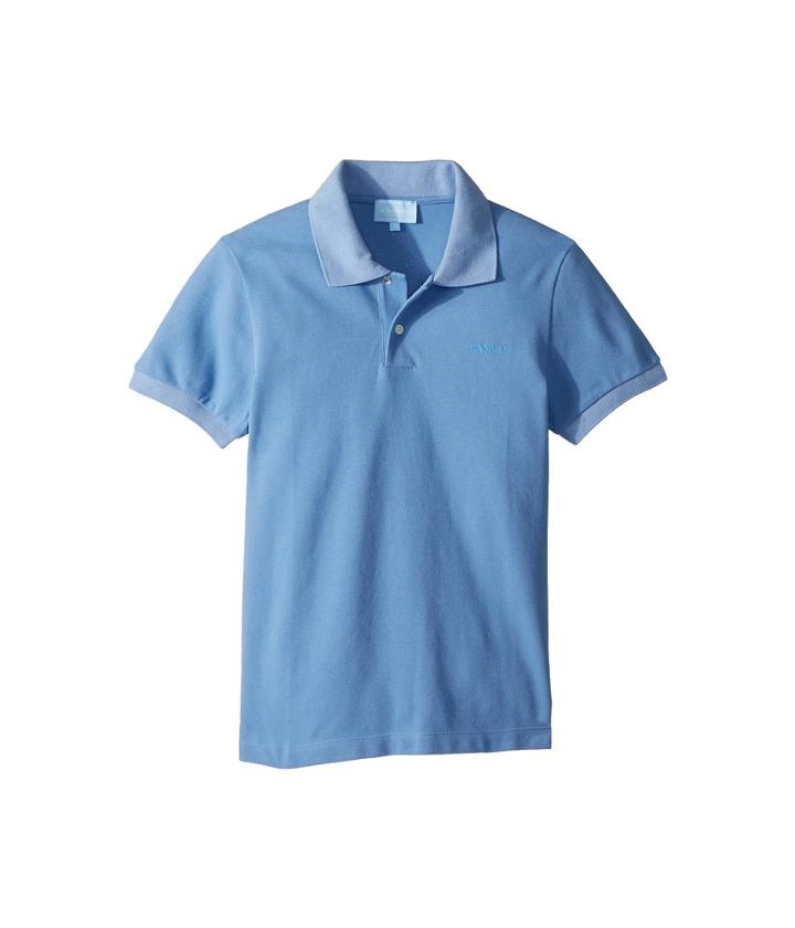 Lanvin Kids Basic Polo (big Kids) (sky Blue) Boy's Clothing