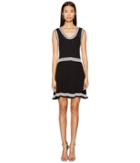 Mcq Rib Stripe Dress (darkest Black) Women's Dress