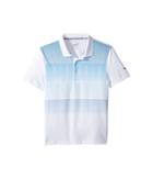 Puma Golf Kids Logo Polo (big Kids) (bright White/lapis Blue) Boy's Short Sleeve Pullover