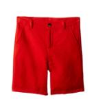 Janie And Jack Flat Front Shorts (toddler/little Kids/big Kids) (red Linen) Boy's Shorts