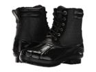 Michael Michael Kors Easton Bootie (black Rubber/embossed Vachetta/faux Fur) Women's Boots