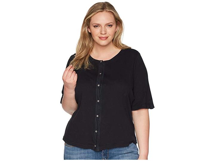 Extra Fresh By Fresh Produce Plus Size Bella Cardigan (black) Women's Sweater