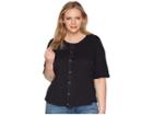 Extra Fresh By Fresh Produce Plus Size Bella Cardigan (black) Women's Sweater
