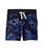 Polo Ralph Lauren Kids Camo Cotton Jersey Shorts (toddler) (blue Camo) Boy's Shorts