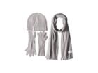 Calvin Klein Three-piece Basic Set (heathered Mid Grey) Beanies