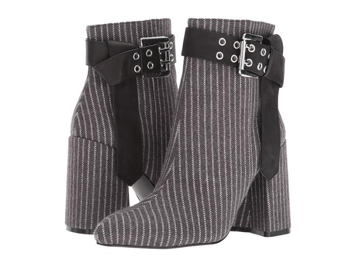 Shellys London Gabi (grey Pinstripe) Women's Dress Boots