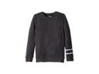 Chaser Kids Soft Love Knit Pullover Sweater With Stripes (little Kids/big Kids) (black/white) Boy's Sweater