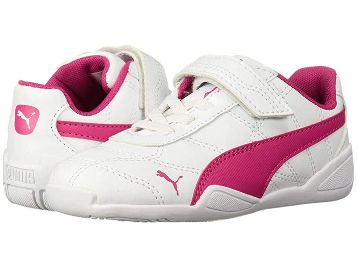 Puma Kids Tune Cat 3 V (toddler) (puma White/beetroot Purple) Girls Shoes