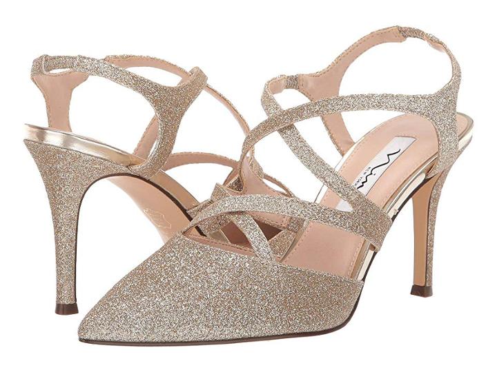 Nina Cianna (platino Glitter) Women's 1-2 Inch Heel Shoes