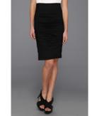 Nicole Miller Cotton Metal Ruched Skirt (black) Women's Skirt