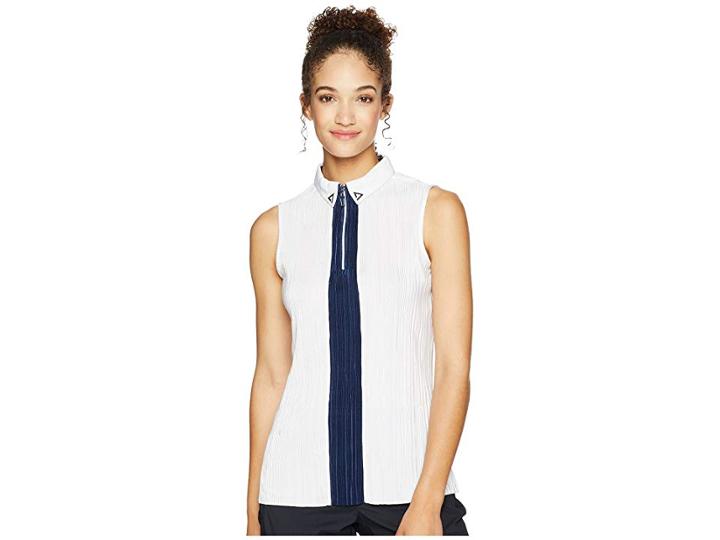 Jamie Sadock Crunchy Sleeveless Top (sugar White) Women's Clothing