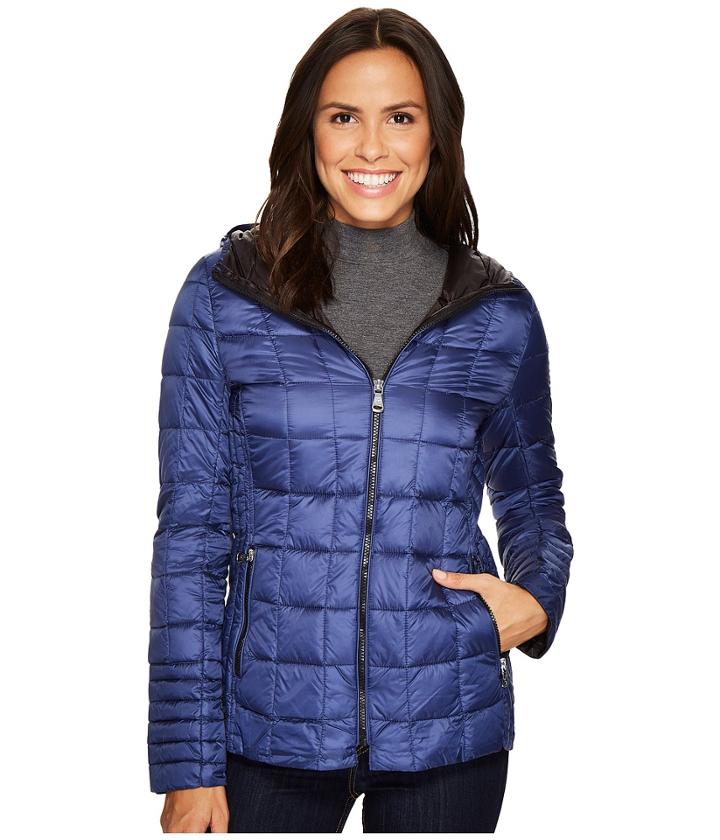 Vince Camuto Hooded Lightweight Down N1961 (sapphire) Women's Coat