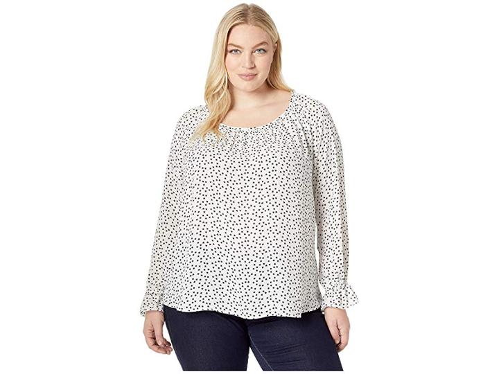 Karen Kane Plus Plus Size Star Print Top (print) Women's Clothing