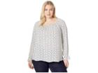 Karen Kane Plus Plus Size Star Print Top (print) Women's Clothing