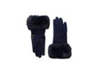 Echo Design Faux Fur Cuff Gloves (echo Navy) Extreme Cold Weather Gloves