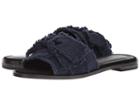 Kelsi Dagger Brooklyn Revere Slide (black/navy Leather/denim) Women's Shoes