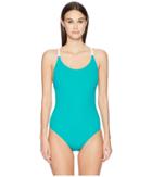 Flagpole Lauren One-piece (seagreen/white) Women's Swimsuits One Piece
